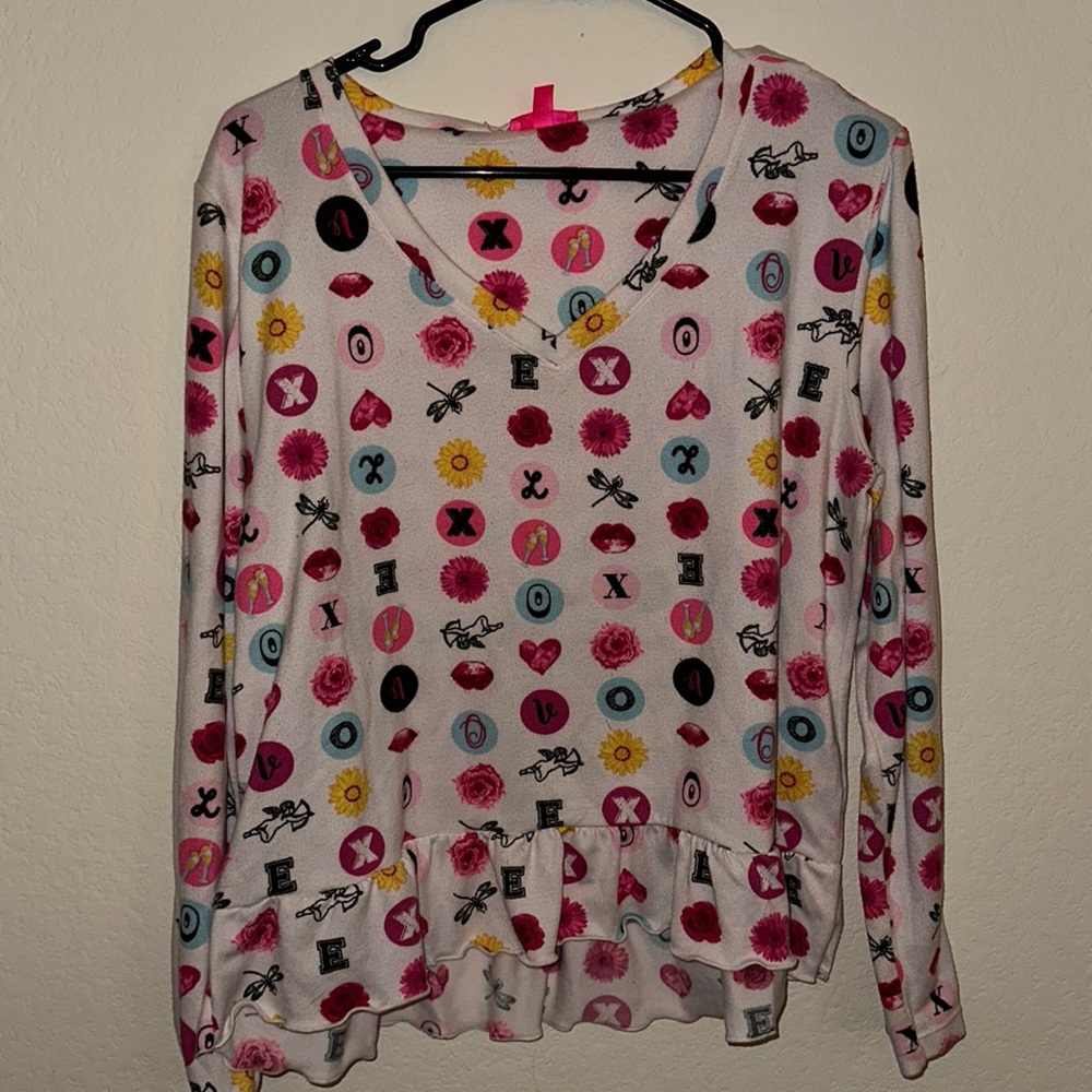 Betsey Johnson Pajama Short Set (size L)